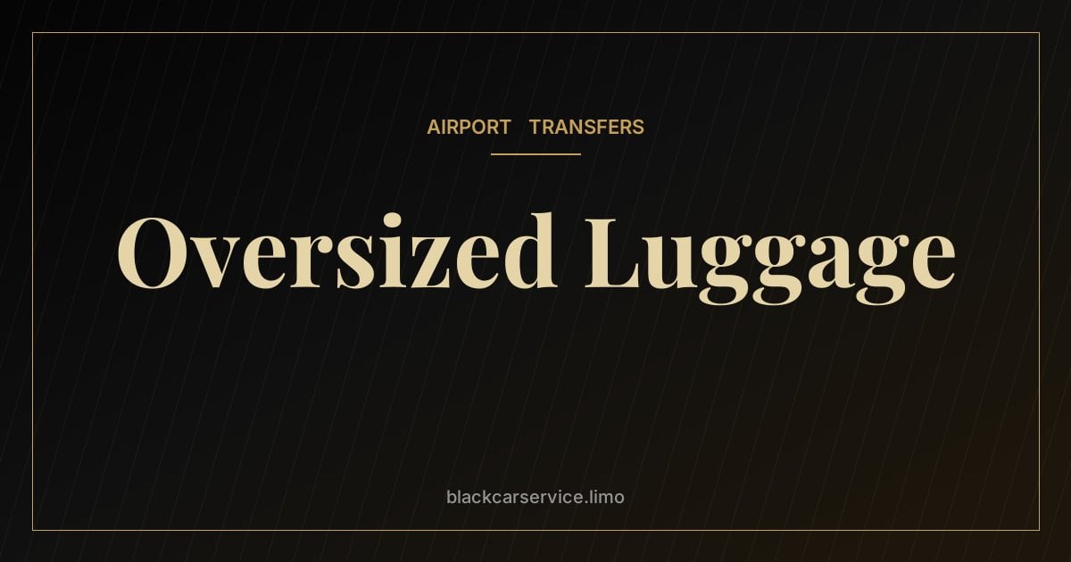 Oversized Luggage — Traveling With Golf Clubs, Skis and Oversized Luggage: Airport Ride Tips
