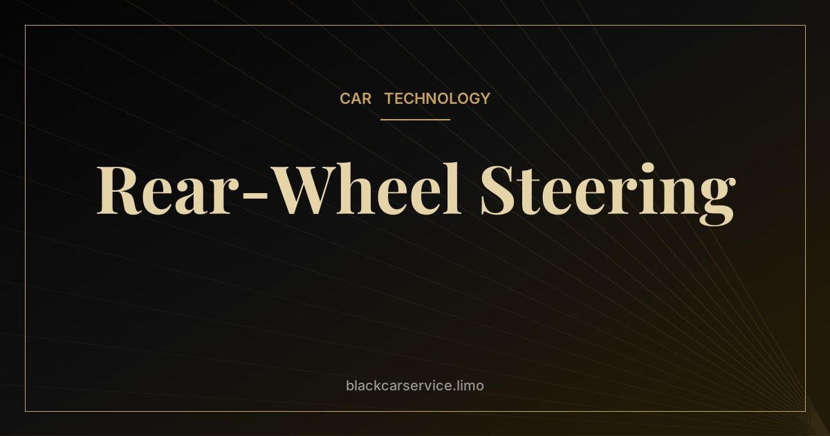 Rear-Wheel Steering — Rear-Wheel Steering Explained: How Long Cars Turn Like Small Ones