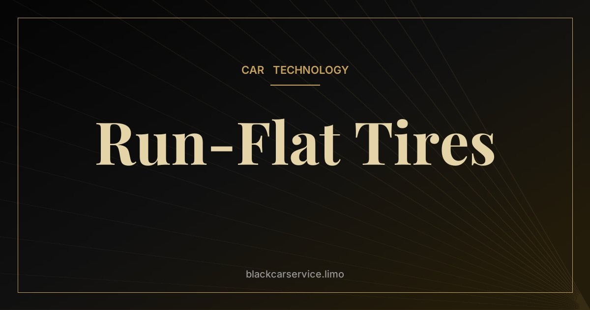 Run-Flat Tires — Run-Flat Tires Explained: How They Work, Pros and Cons
