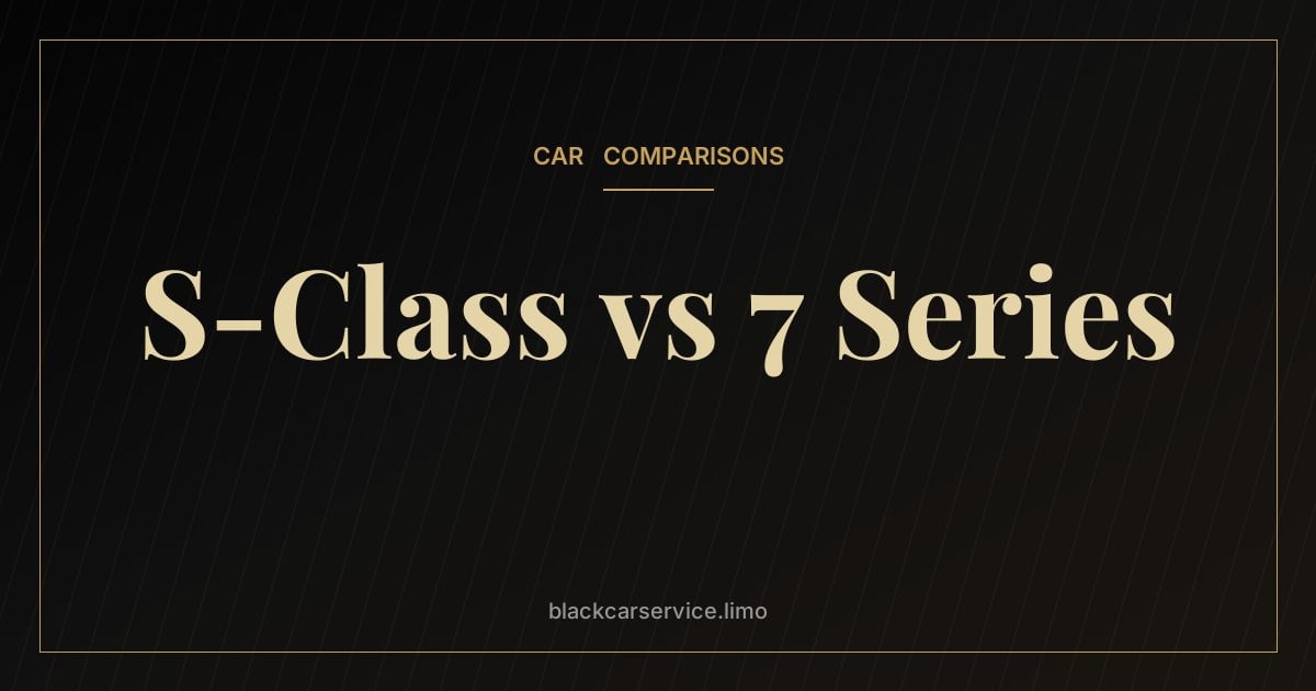 S-Class vs 7 Series — Mercedes S-Class vs BMW 7 Series: Which Flagship Is Better From the Back Seat?