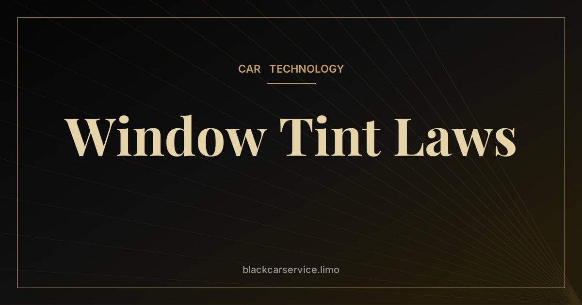 Window Tint Laws — Window Tint Laws in New York and New Jersey: A Plain-English Guide